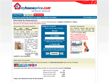 Tablet Screenshot of myhouseprice.com